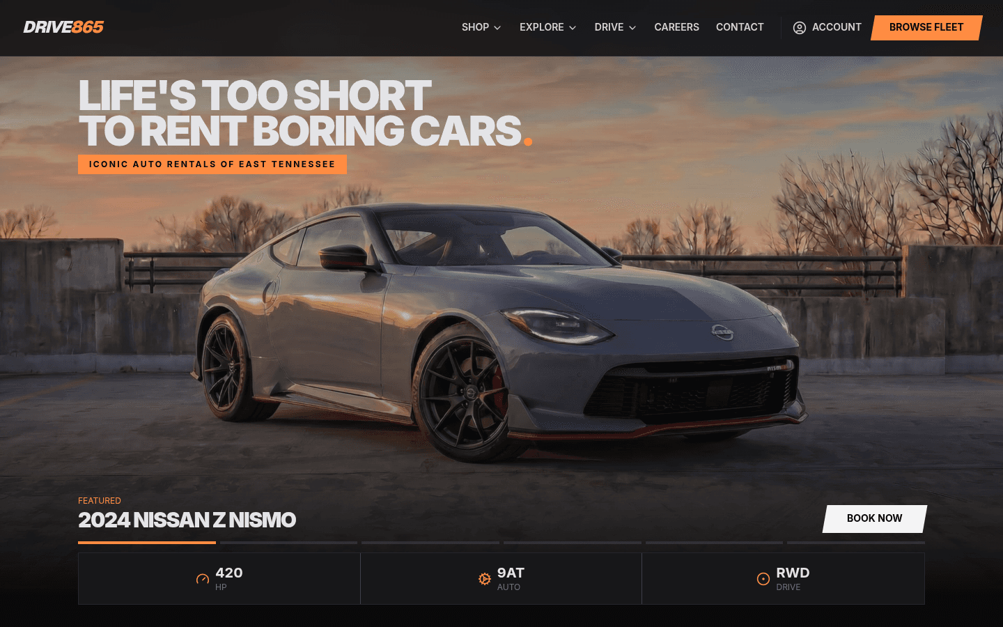 Drive865 website screenshot