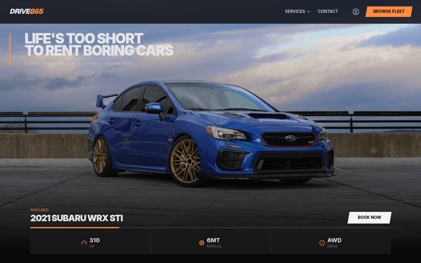 Drive865 website screenshot