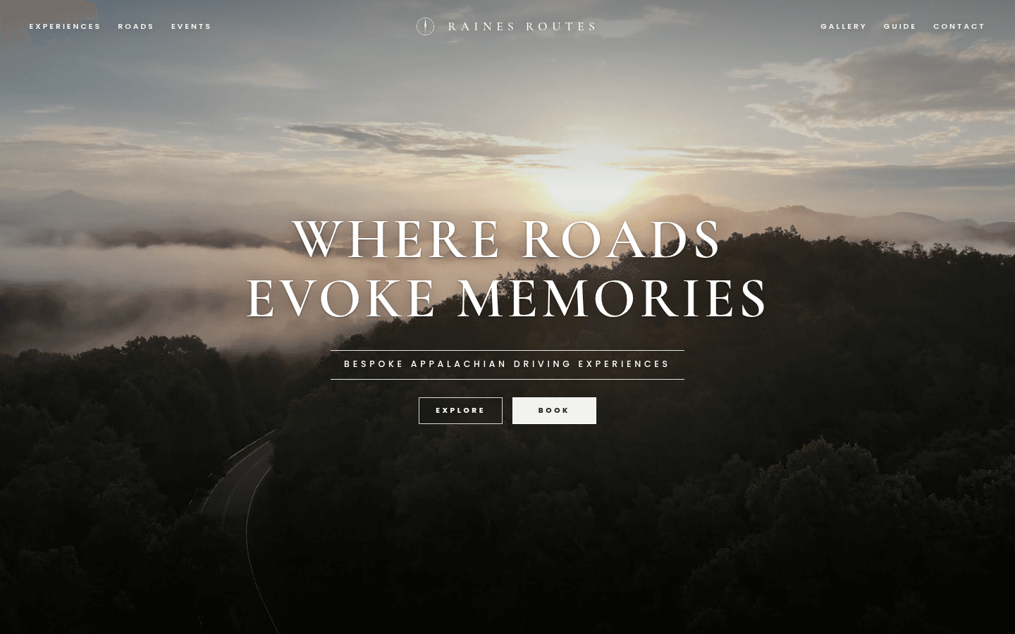 Raines Routes website screenshot