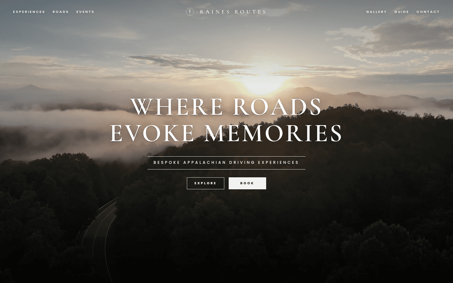Raines Routes website screenshot