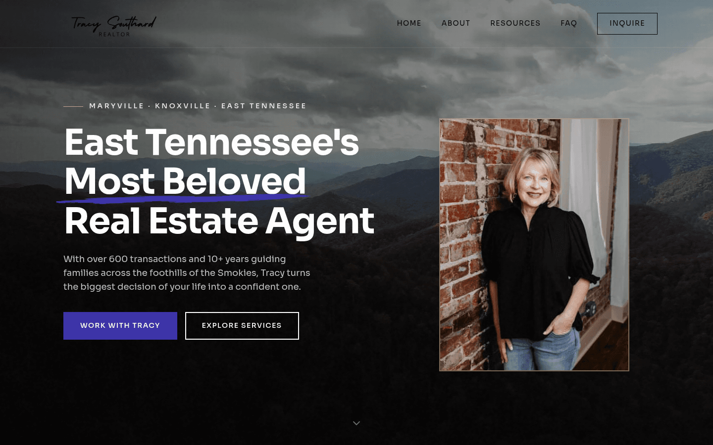 Tracy Southard Realtor website screenshot